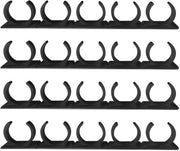 Kruidenrek a muro 4 ripiani - Progettato per risparmiare spazio - Disegno a parete - Nero - Organizza le tue erbe - Adatto per uso domestico.