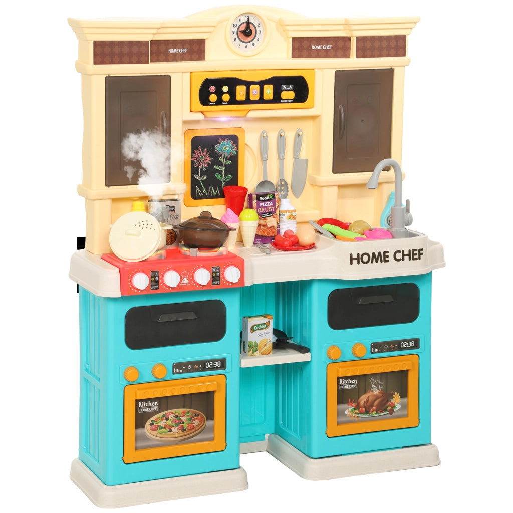 Cucina Giocattolo per Bambini ¨C Minimal ¨C Verde, Plastica, 85 Pezzi