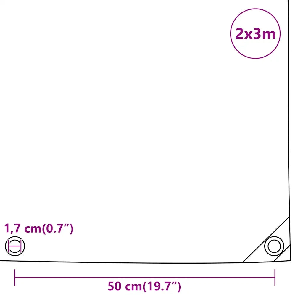 Telone Antracite 2x3 m 650 g/m2