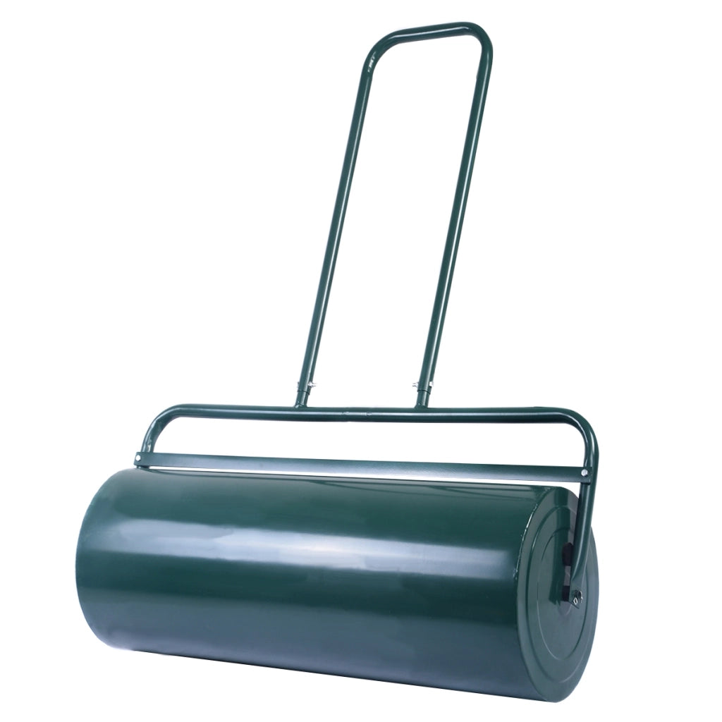 Rullo per prato in acciaio riempibile con acqua e sabbia, Rullo per zolle con cilindro resistente Verde-Attrezzi da giardino
