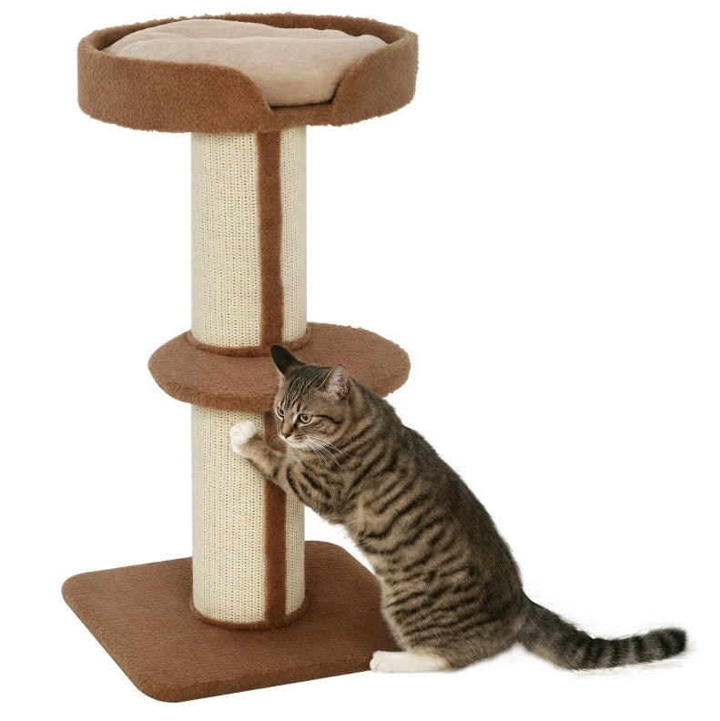 Tiragraffi multipiano in sisal con piattaforme, 91 cm