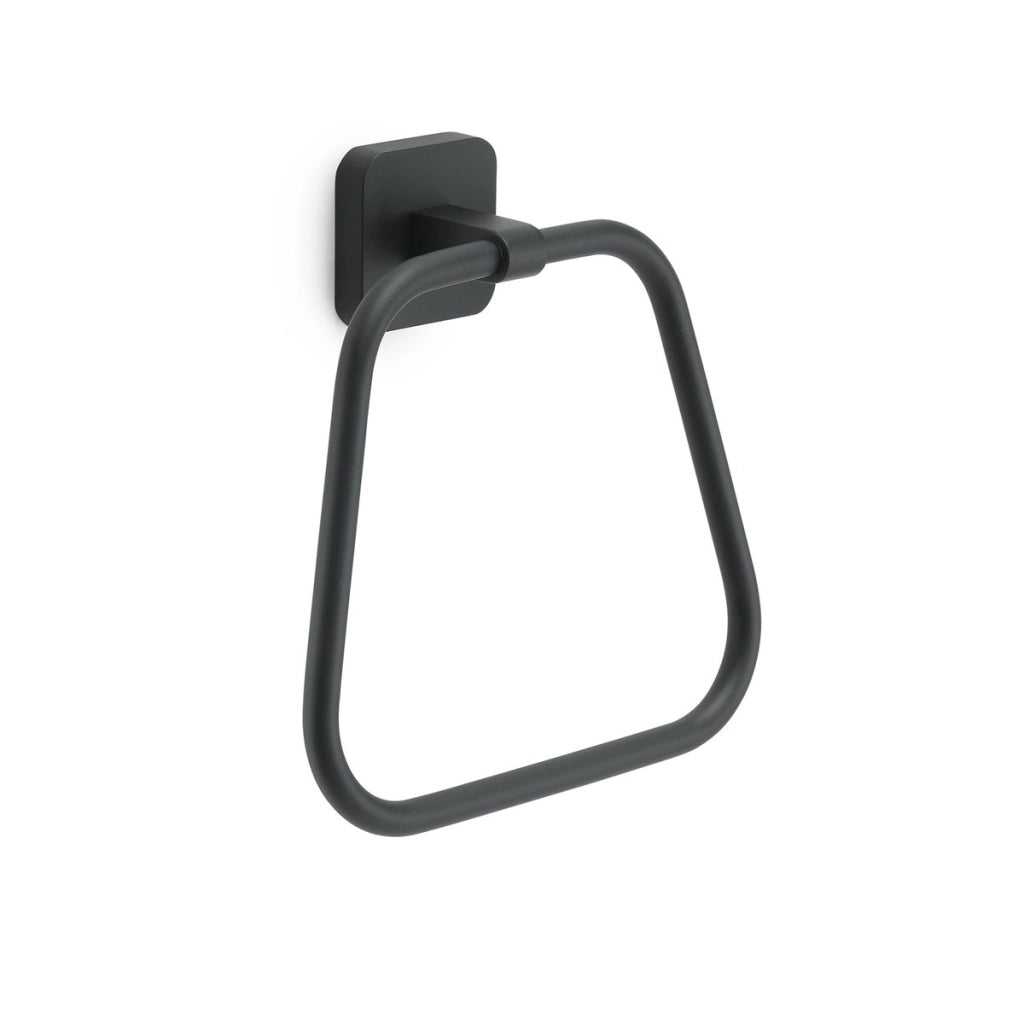 Tonga portasalviette ad anello nero matt