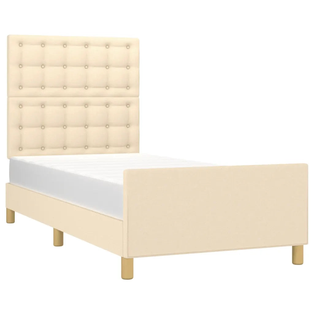 Giroletto senza Materasso Crema 100x200 cm in Tessuto 3125362