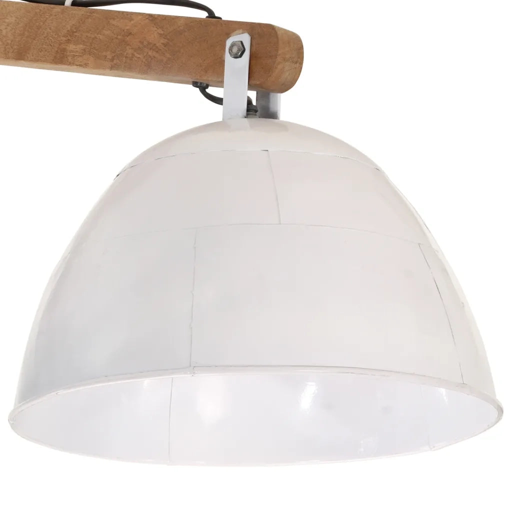 Lampada da soffitto industriale stile moderno regolabile 105 x 30 x 65-108 cm in ferro bianco 02_0047537