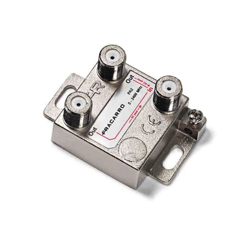 DE1-22 DERIVATORE VERTICALE A 1 VIA CON ATTENUAZIONE 22DB E CONNETTORE F IN BANDA TV E SATELLITE (5-2400MHZ)