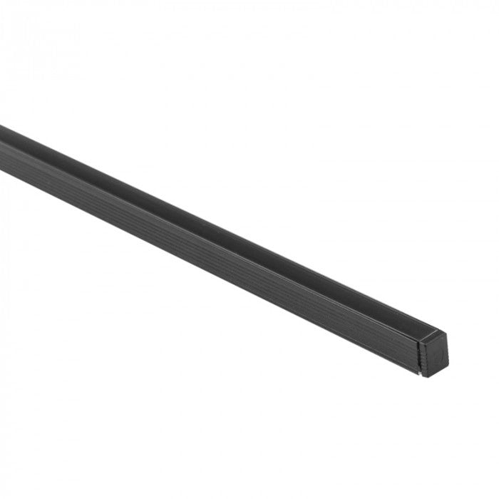 Profilo LED NW01 a superficie nero con diffusore 1m Ecolight