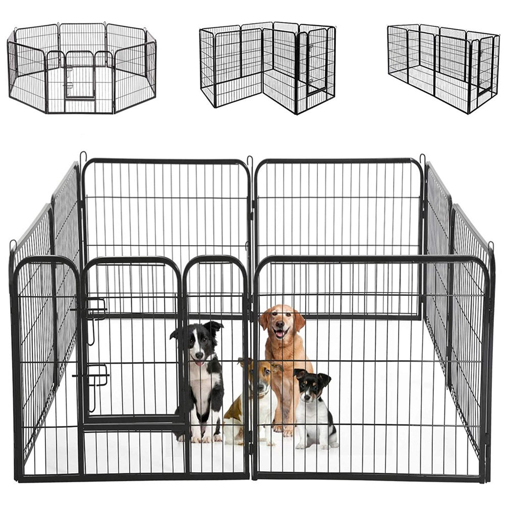 Recinzione Modulabile per Animali Domestici Recinto Interni e Esterni 77x60 cm
