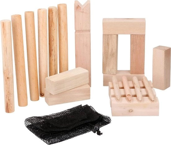 Gioco da lancio estivo per famiglia e amici - Set completo con pezzo reale e bastoni - Gioco educativo e sportivo per tutti - Ideale per feste, barbecue e ricreazione all'aperto