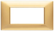 Vimar Plana placca 4 moduli colore oro opaco 14654.25