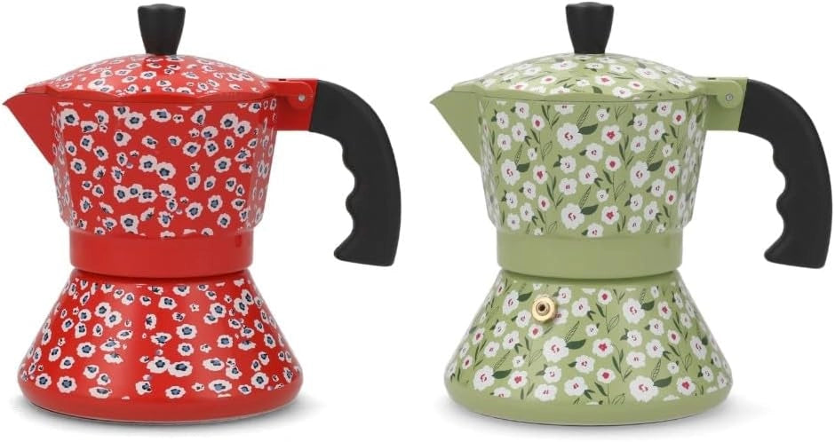 Caffettiera in Alluminio/AISI Inox Alu Azalea 3 Tazze per Induzione