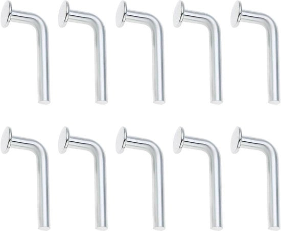 Palletrek Drop Pin Vergrendeling Clips - 100 pezzi - Palletrek Haak Onderdelen - Colorazione Argentata - Plank Stand Bevestiging Werkwijze.