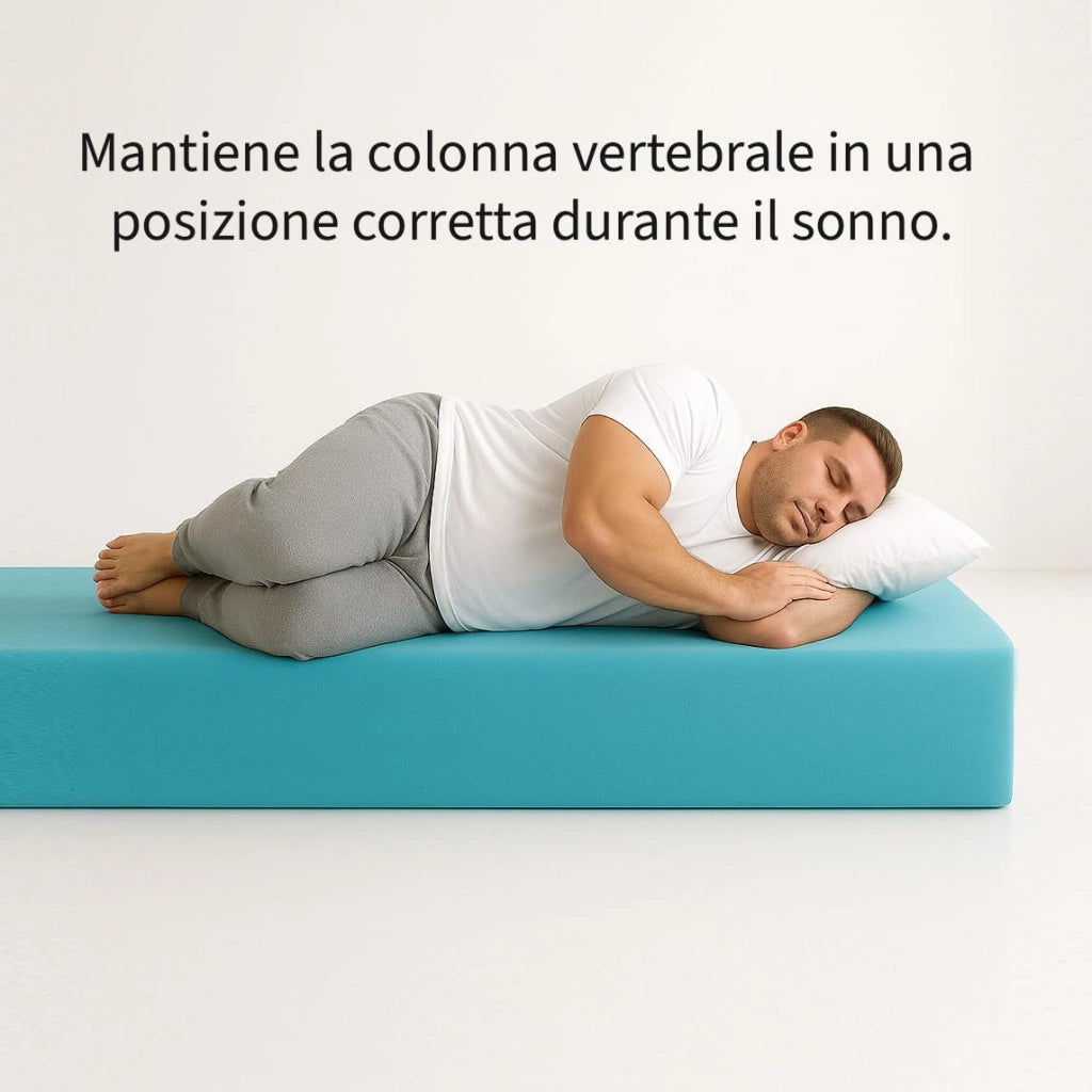 Materasso ortopedico semi rigido Piazza e Mezzo 120x200 in Water Foam, Materasso AMERICANO ALTO 30 CM. Materasso di base robusta con Rivestimento anallergico sfoderabile. Materasso Made in Italy 100%