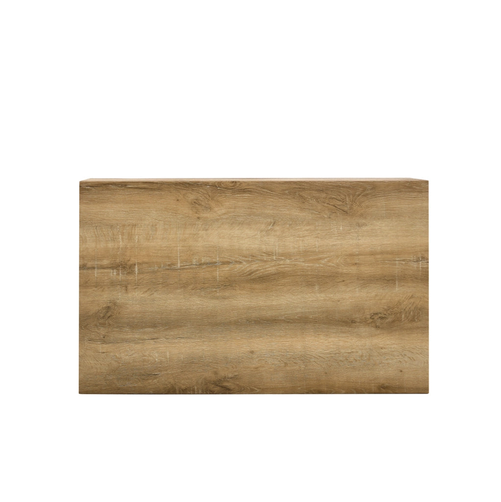 Tavolino Rettangolare in MDF con Effetto Venatura Legno 90x50x30 cm, Design Minimalista, Piedini Antiscivolo