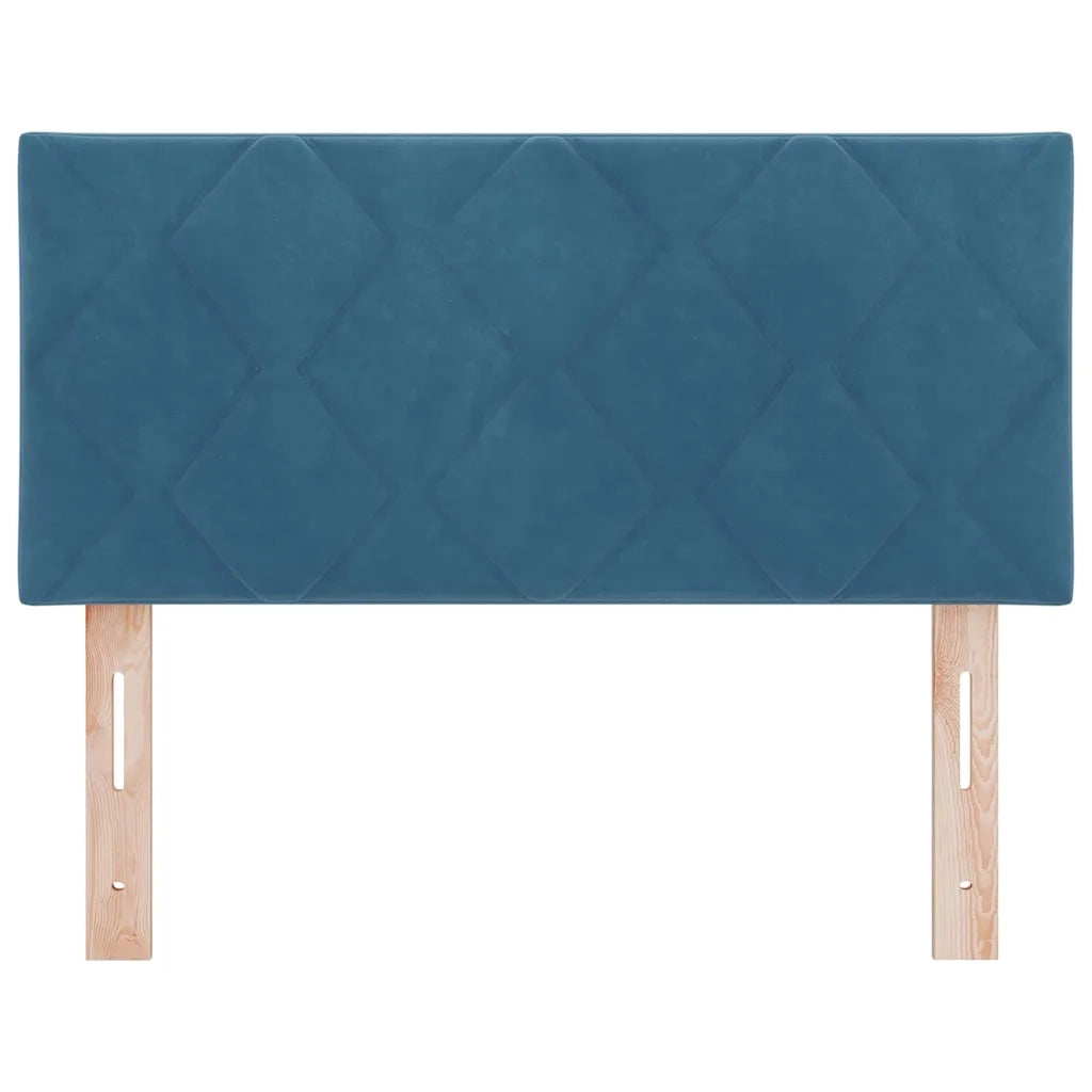 Testiera | Testata LED Blu Scuro 90 cm Velluto