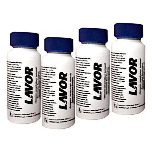 Lavor 00100037 Detergente Concentrato per Lavasciuga Pavimenti Sprinter 4 Flaconi da 100 ml