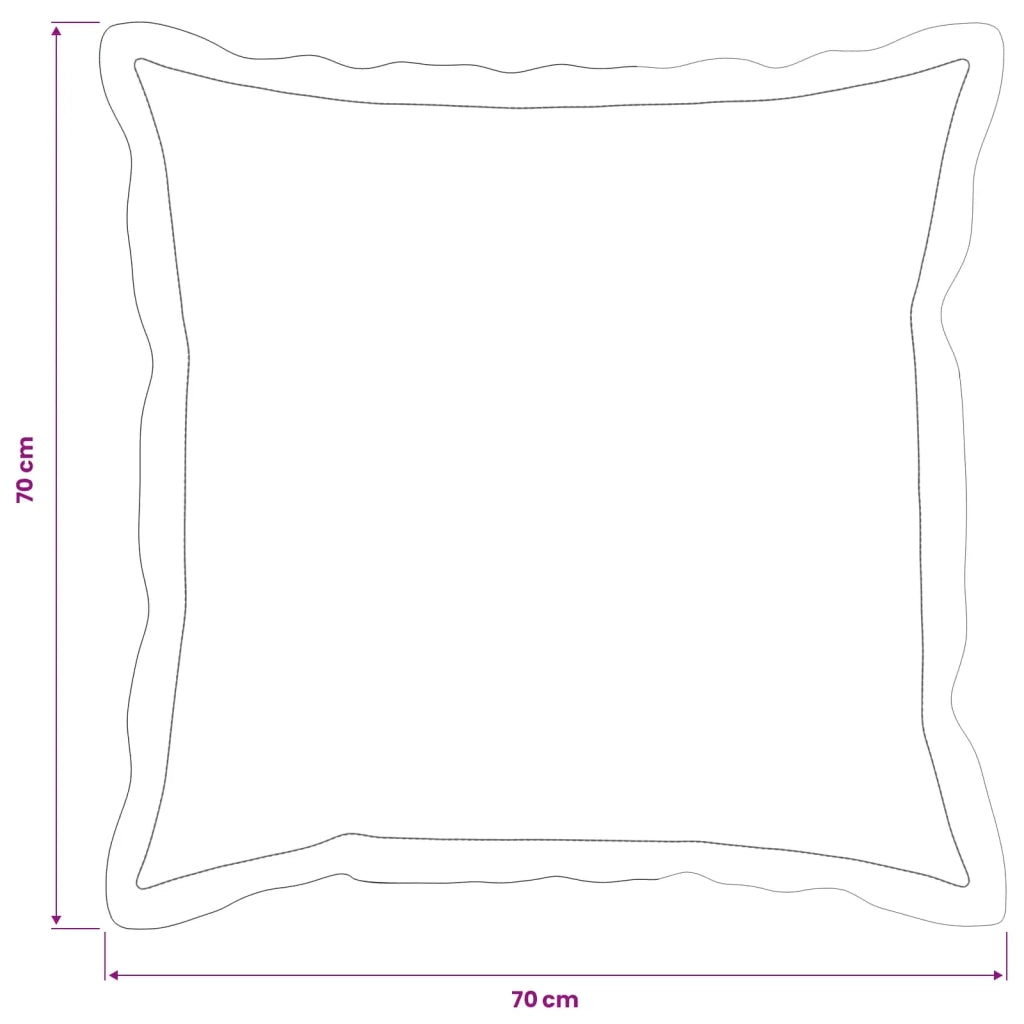Federa 2 pcs HOUTEN Nero 70 x 70 cm Velluto 921283