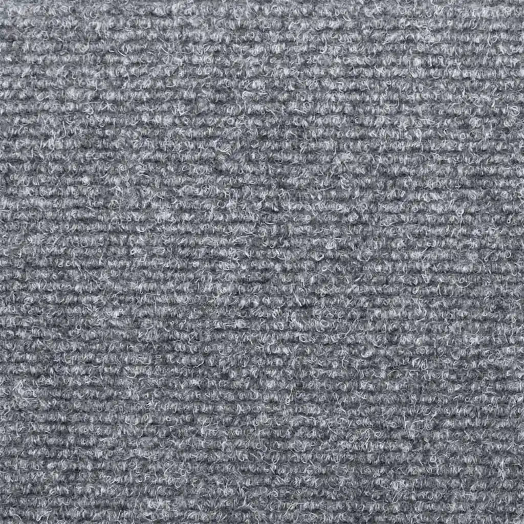 Tappetini per scale autoadesivi 10 pz | Gradini per Scale 65x21x4 cm Grigio chiaro bordo rettangolare