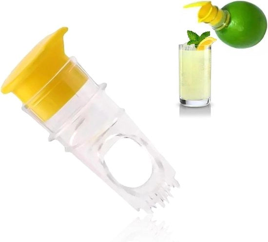 Citruspressa manuale con coperchio e filtro - Mini centrifuga per arance, pompelmi e limoni
