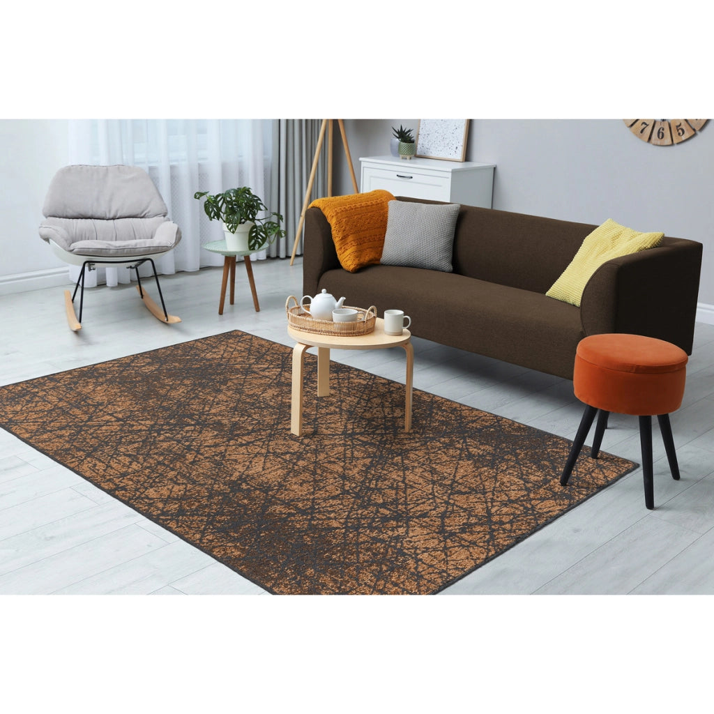 Tappeto Kalea 200 a tessitura piatta con rilievo 3D