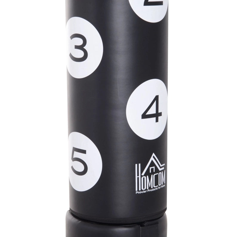 Sacco da boxe autoportante 70x70x176 cm nero in HDPE, con sistema FLEX