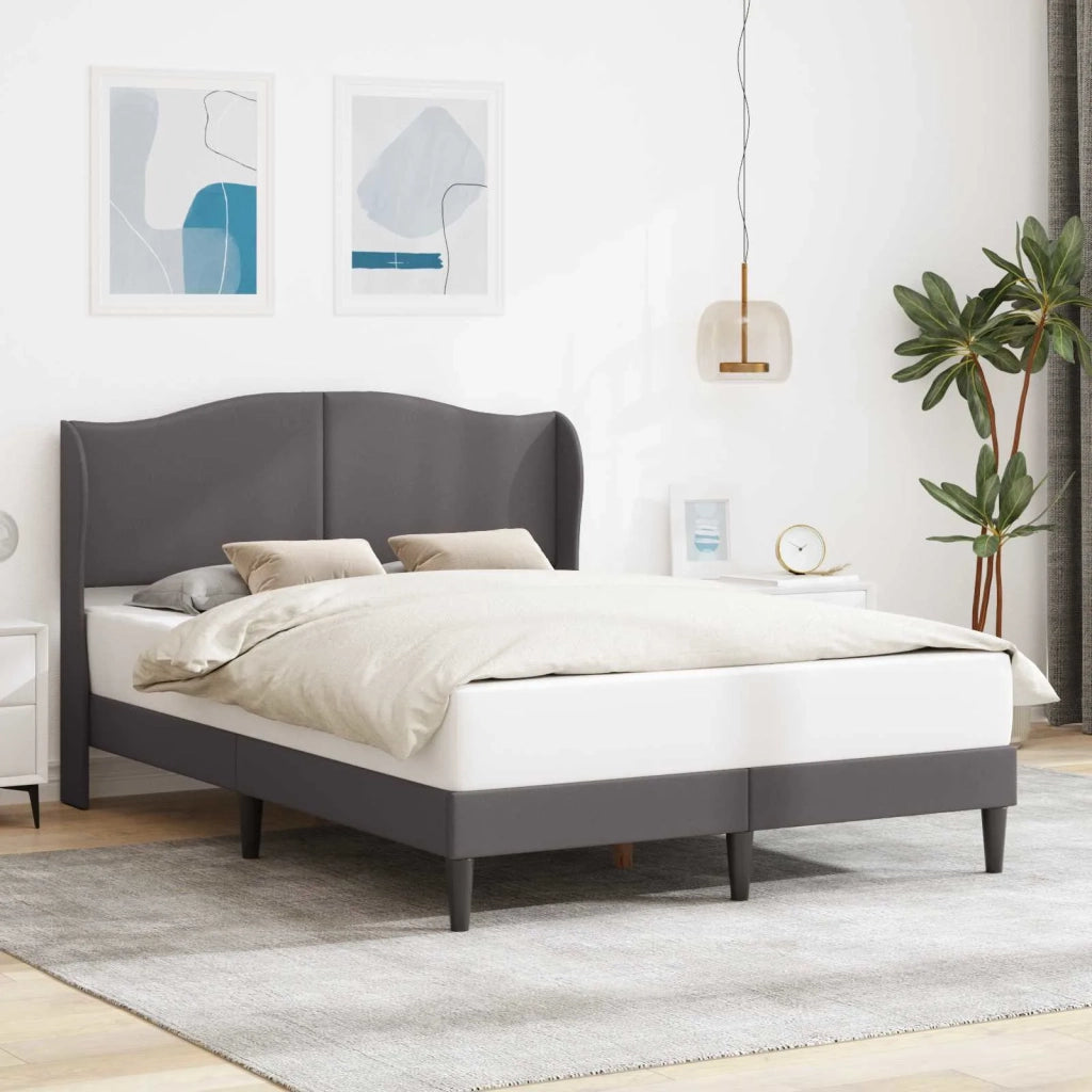 Struttura del letto con testiera Grigio 160 x 200 cm Similpelle 42027858