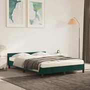 Giroletto senza Materasso Verde Scuro 140x190 cm in Velluto 347570