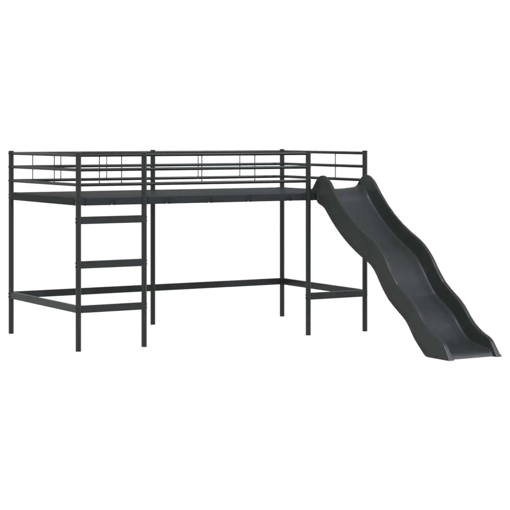 Struttura del letto loft per bambini Nero 100 x 200 cm Metallo 42020876