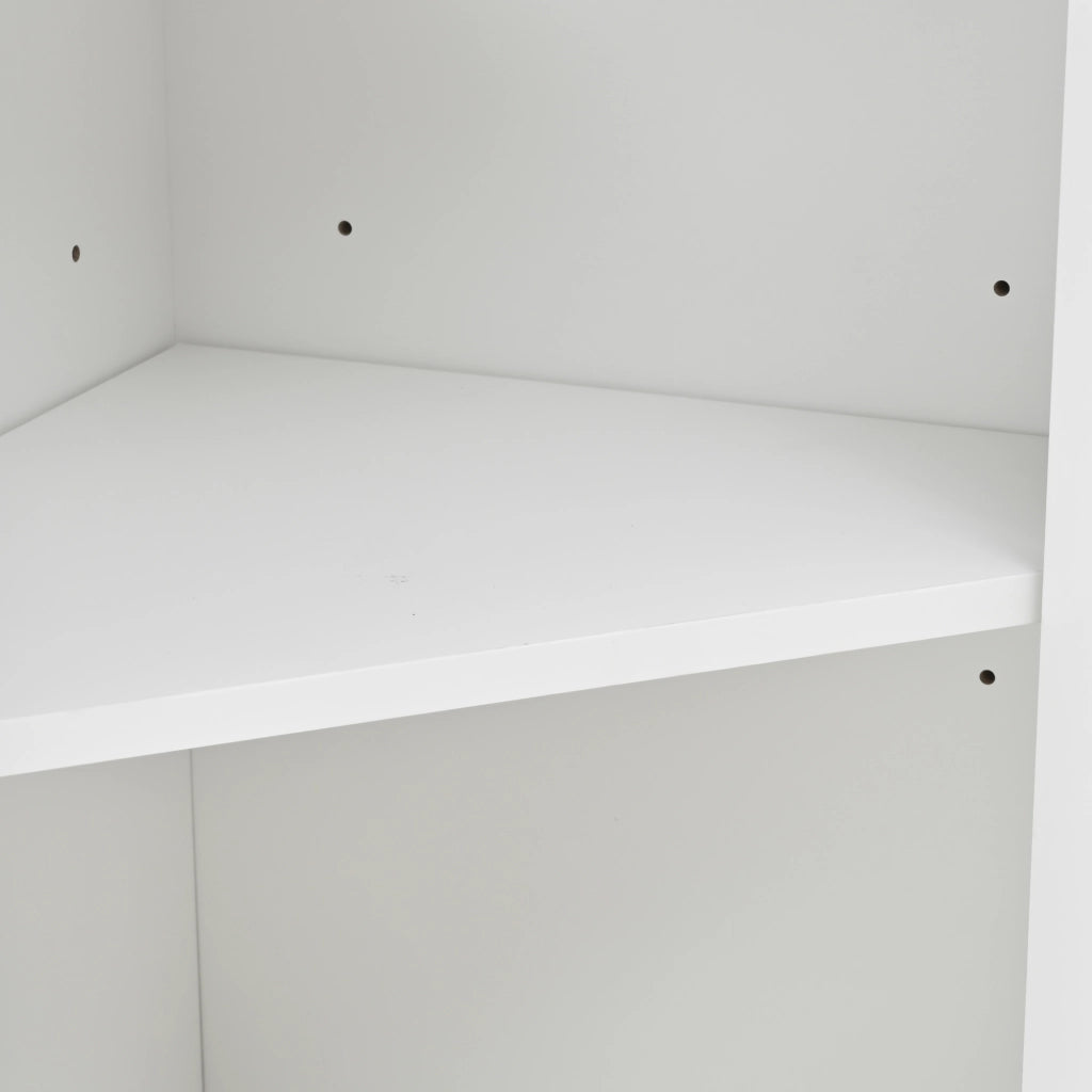 Mobile sottolavabo bagno a pavimento con lavabo in ceramica e vano contenitore, MDF bianco, 59 × 42,5 × 90,5 cm