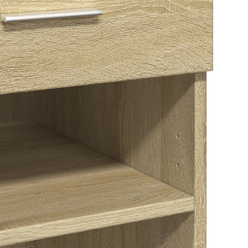 Buffet credenza cassettiera armadio mobile contenitore organizer cucina soggiorno rovere Sonoma 80 x 42,5 x 93 cm legno ingegnerizzato marrone 02_0031723