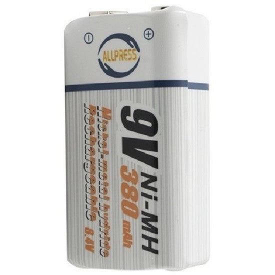 BATTERIA PILA RICARICABILE TRANSISTOR 9V NI- MH 8.4 V 380 MAH FOTOCAMERA AL-003