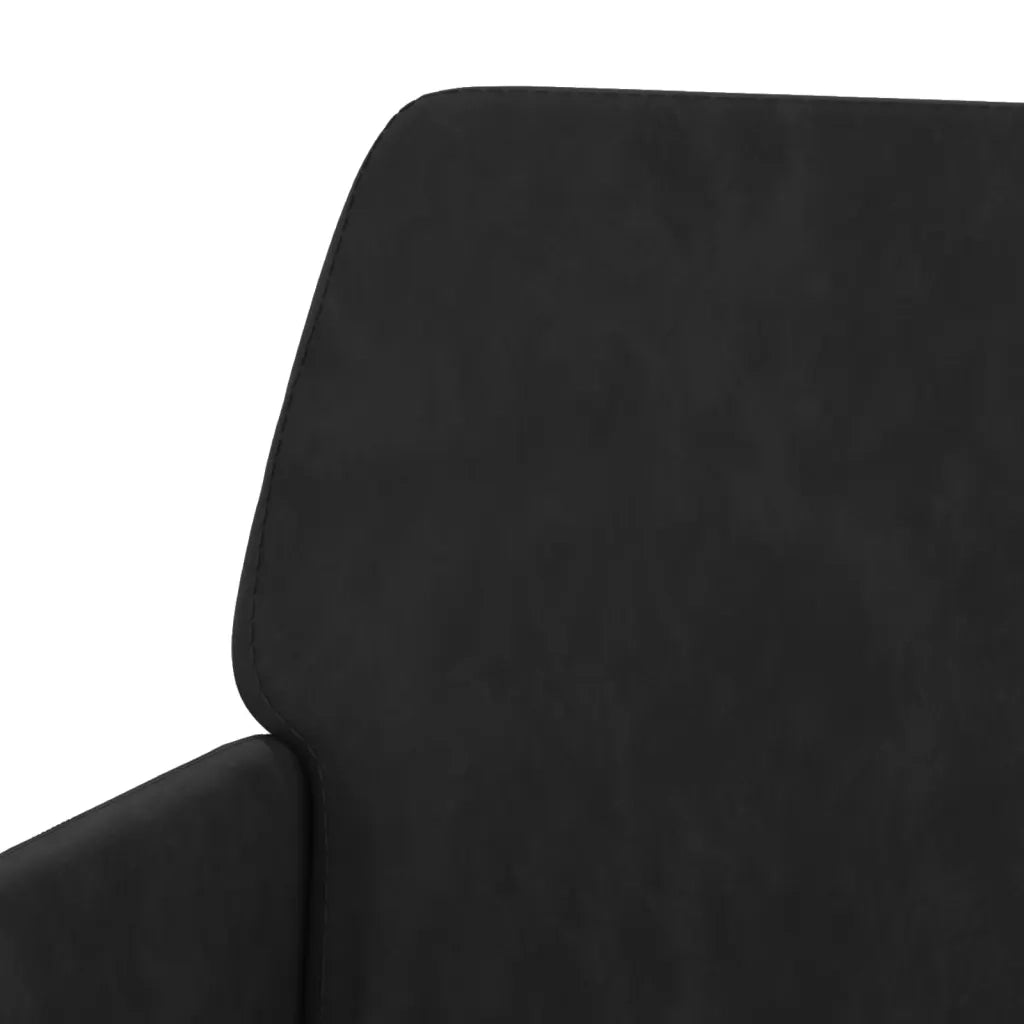 Poltrona | Sedia Relax Nera 62x79x79 cm Velluto