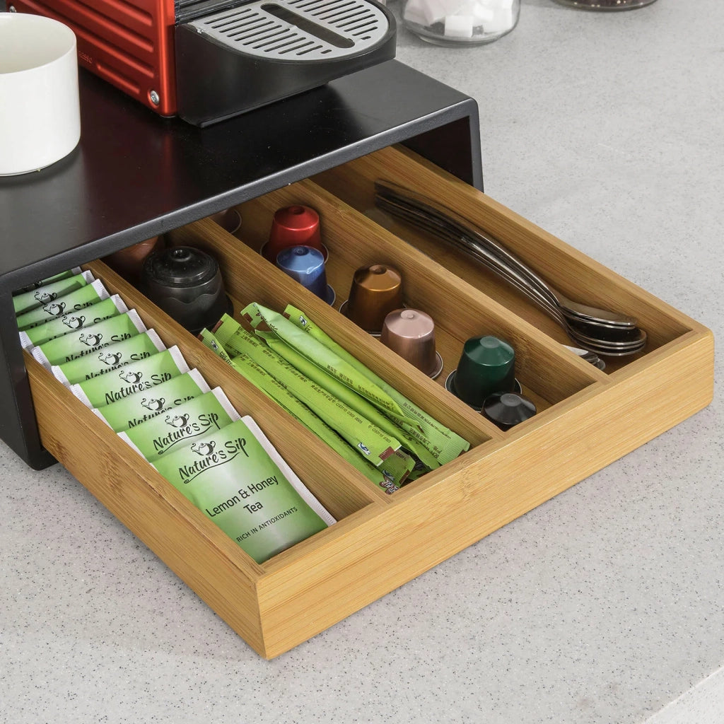 Contenitore Porta Capsule e Cialde Caffè Nespresso 4 scomparti,FRG280-SCH