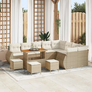 Set Divano da Giardino con cuscino 13 pcs beige e panna 3363871