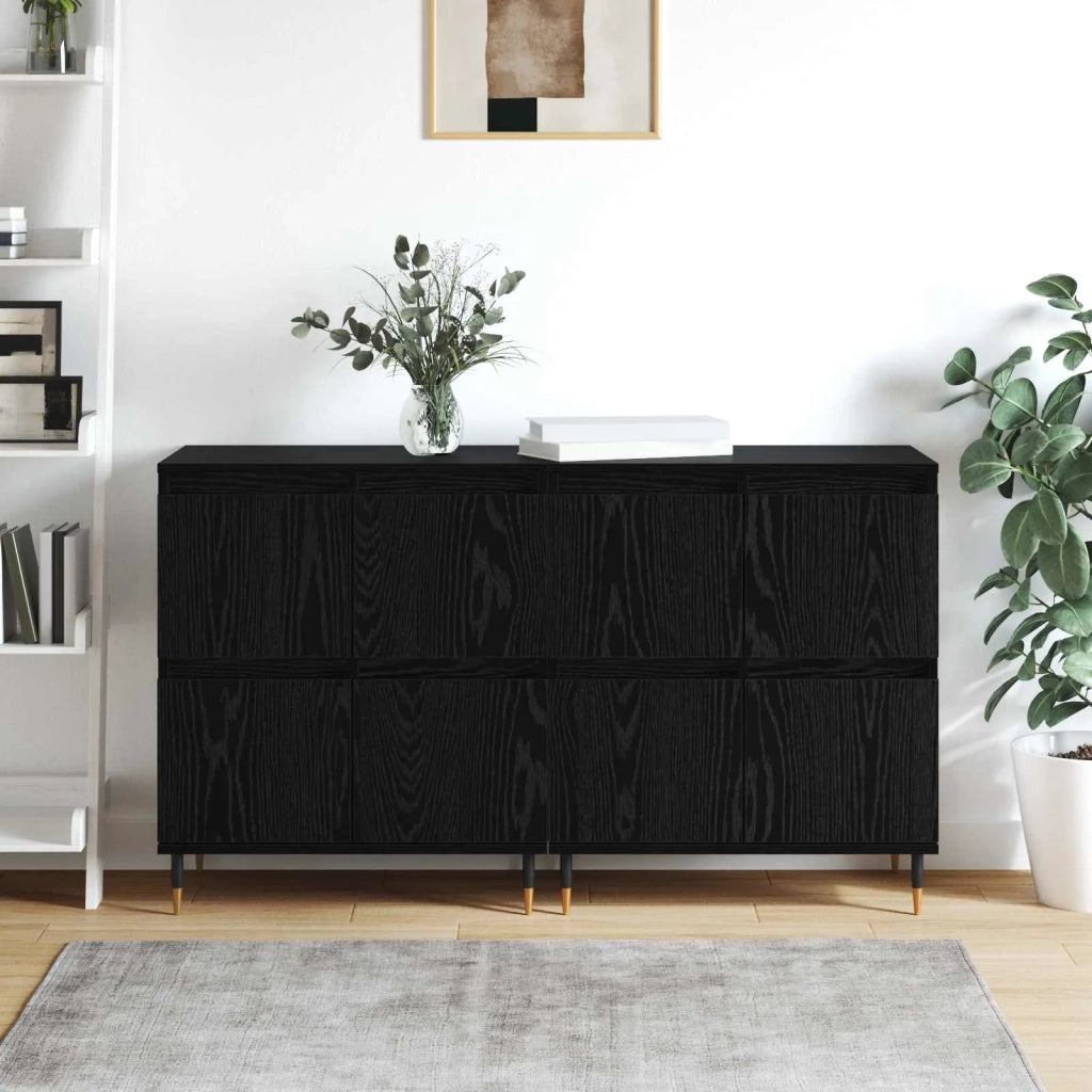 Armadio 2 pcs Rovere Nero 60 x 35 x 70 cm 3394529