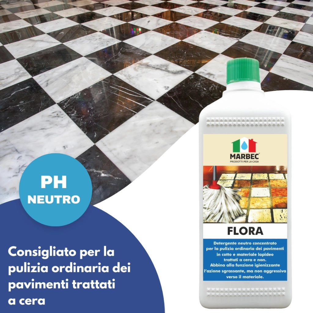 Pulizia pavimenti FLORA   1LTx6Pz