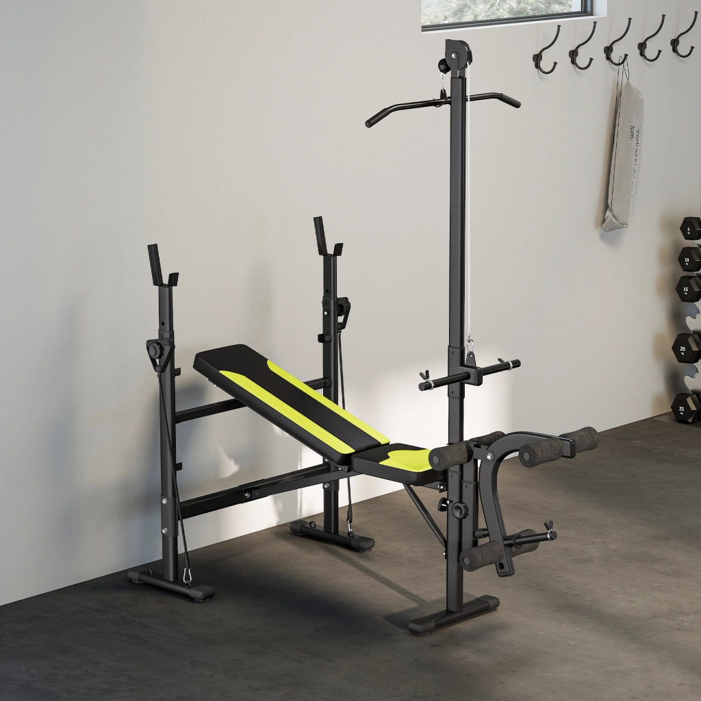 Banc de musculation ¨C Minimal ¨C nero e giallo