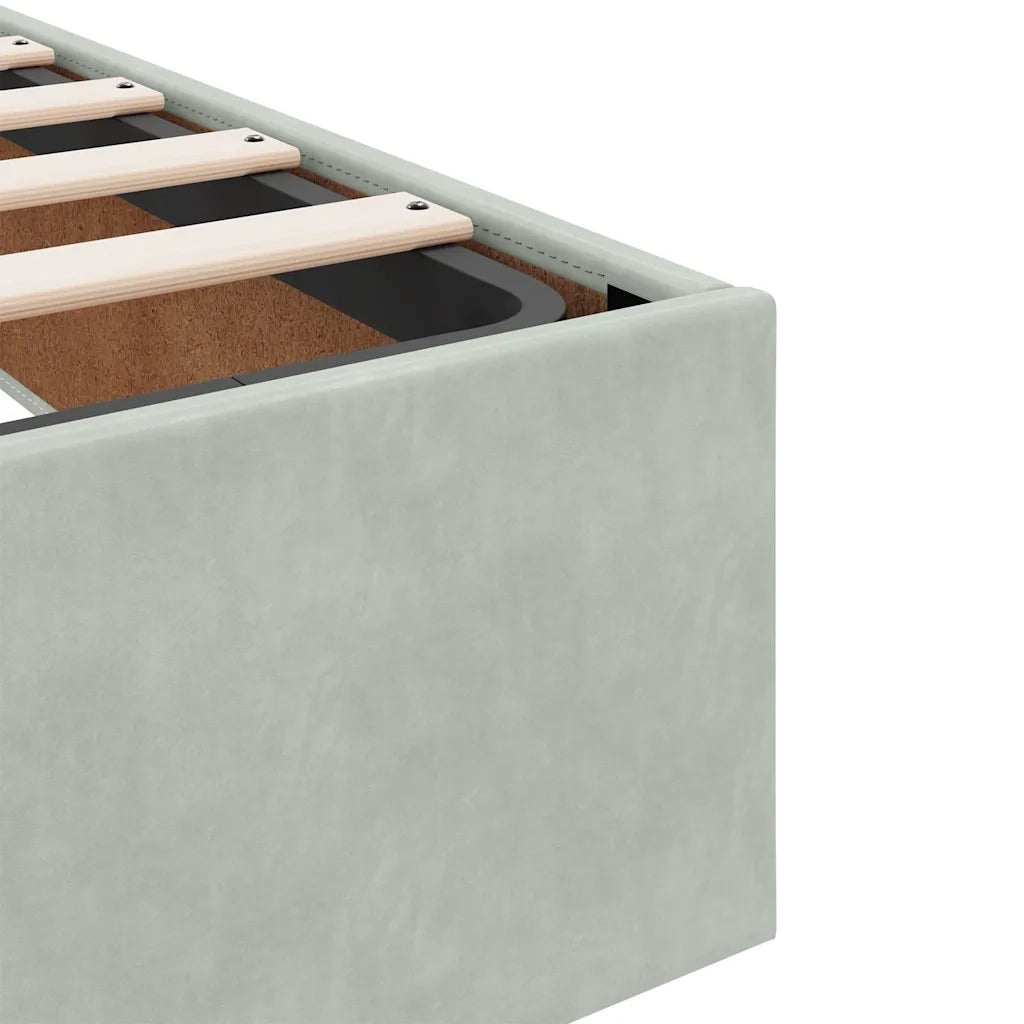 Struttura Letto Pouf senza Materasso 200x200 cm in Velluto 3310985