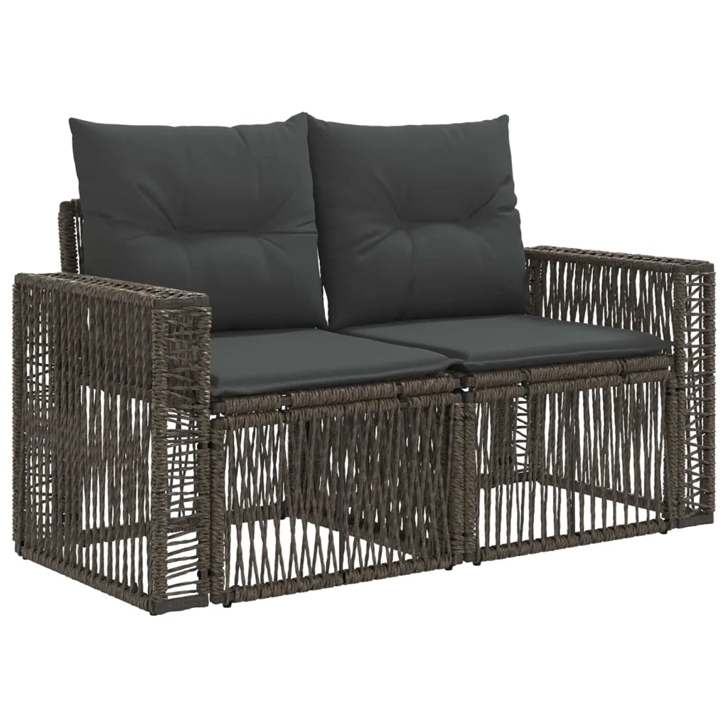 Set Divano da Giardino 7 pz Grigio e Grigio Scuro polyrattan 3435089