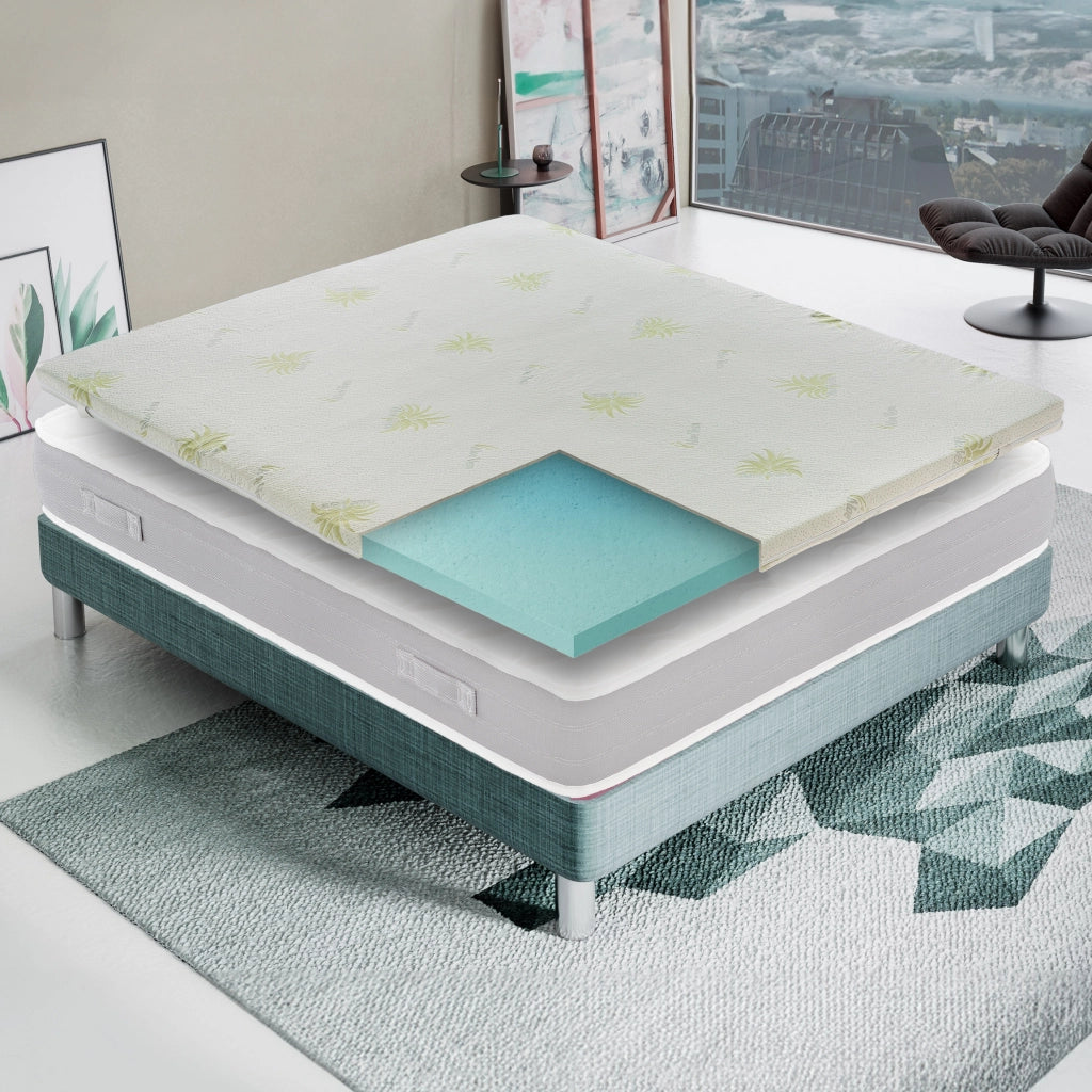 Materasso Singolo 90x190 in Memory Foam - Alto 5 cm - IGNIFUGO Classe 1M - Sfoderabile
