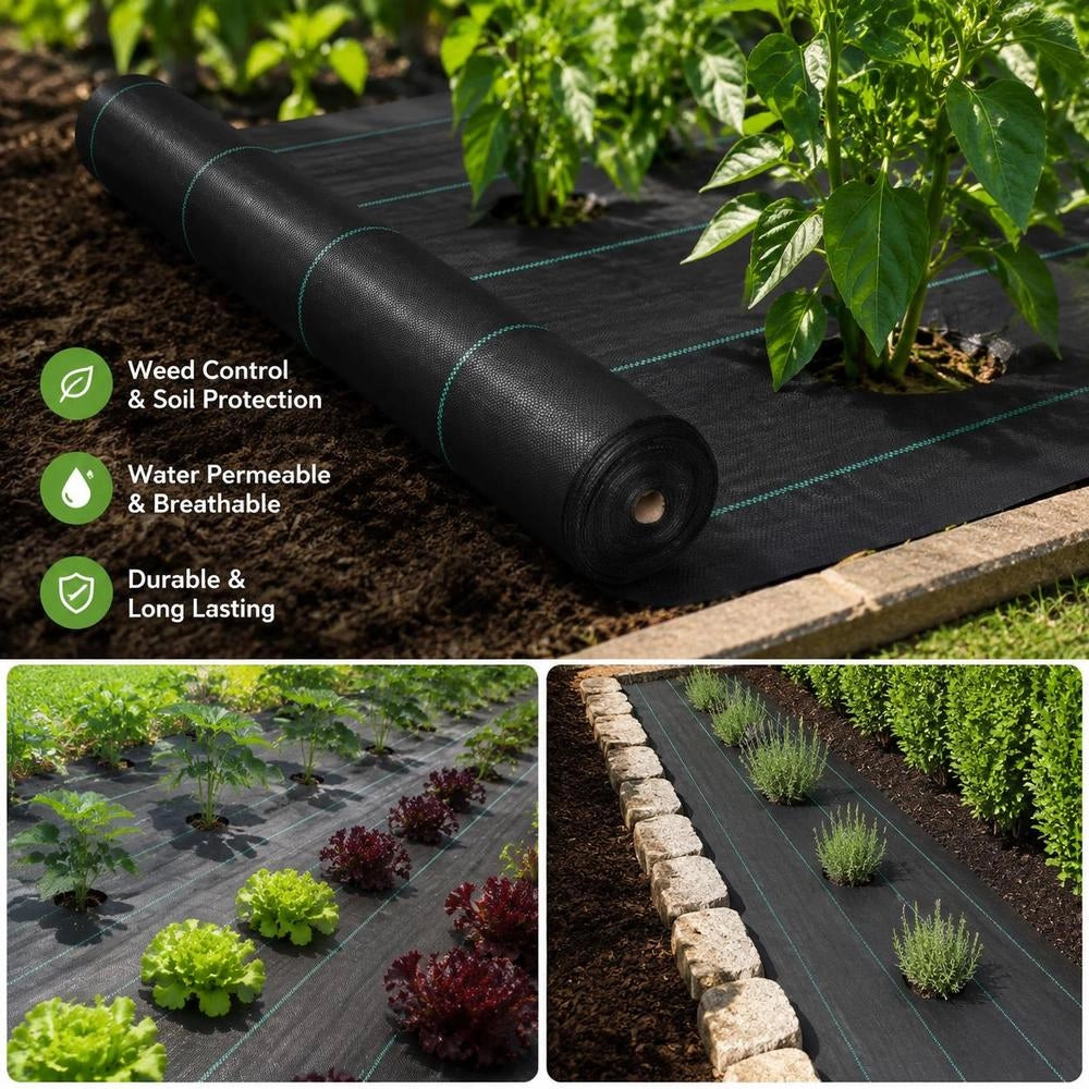 Black Weed Barrier Fabric 2x150 M PP