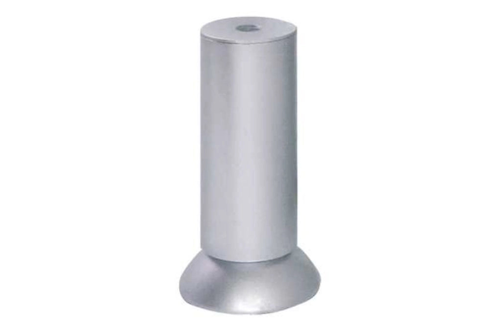 Piedino In Plastica D35H90Mm Alluminio - Masidef