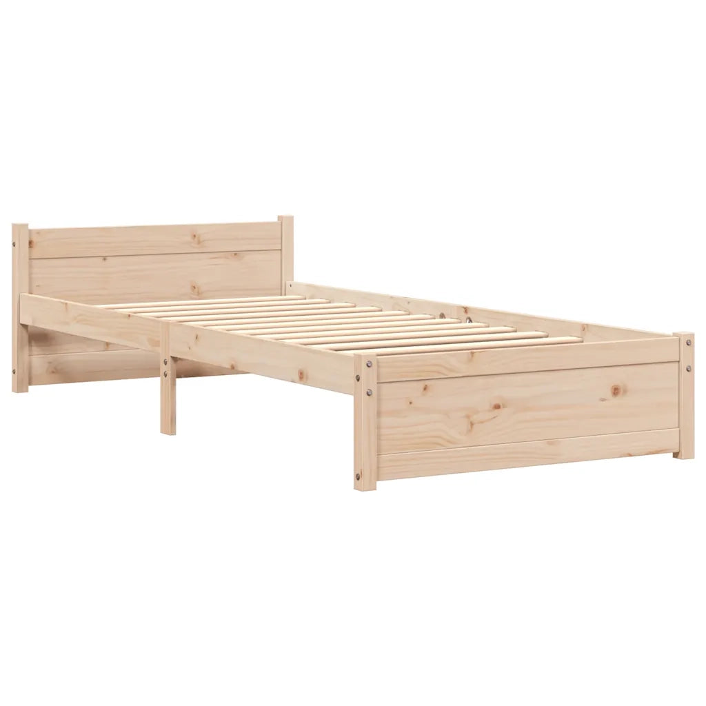 Giroletto-Struttura Letto in Legno Massello 75x190 cm Small Single 672213