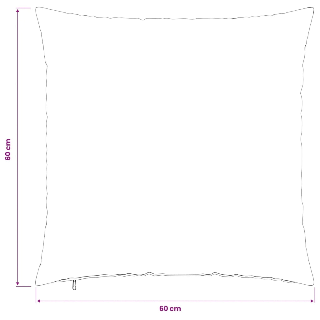 Federa 6 pz HEERLEN Grigio Nuvola 60 x 60 cm Tessuto 912530