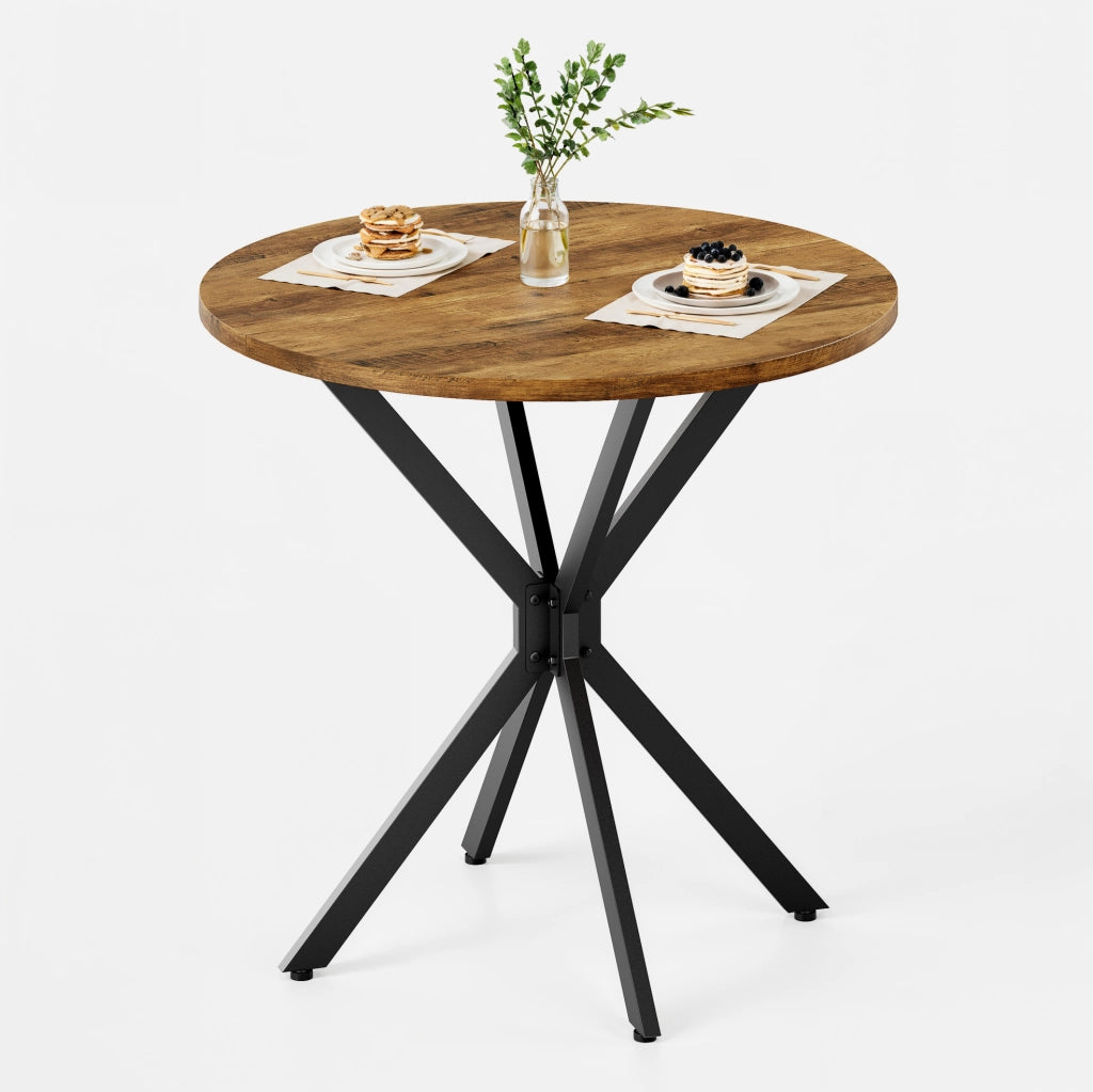 Tavolo rotondo da cucina in stile rétro, 80 cm