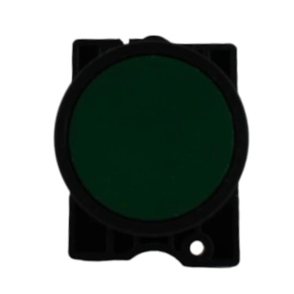 Pulsante rasato Verde con supporto di plastica - ALEYAY