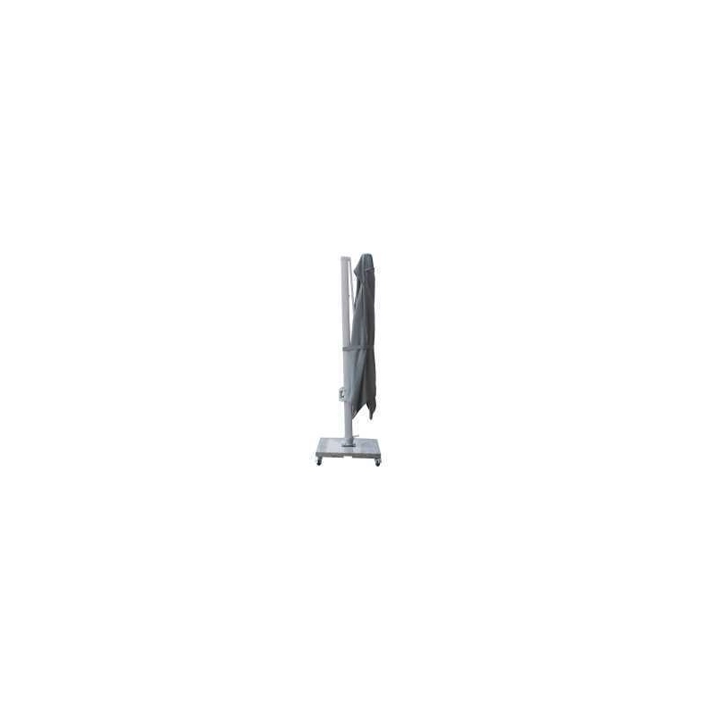 Ombrellone Noah alluminio palo lateralegrigio m3x3h2,42 con cover