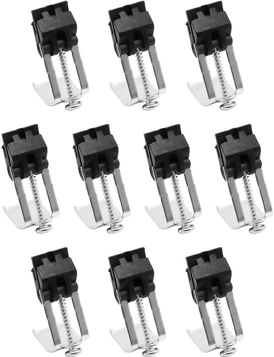 Accessori per lavandino 10 pezzi - Supporti per lavandino - Clip per getto dell'acqua - Cucina/Bagno - Materiale di alta qualità alluminio - Duraturo e affidabile - Clip per vasca da bagno