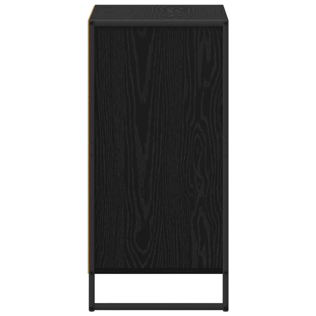 Credenza | Madia | Buffet da pranzo | Armadio da pranzo Rovere Nero 42 x 36 x 75.5 cm Legno multistrato