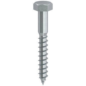 TIRAFONDO P/LEGNO TE  8X260MM ZINCATO UNI704- AMBROVIT- 50,0 pz