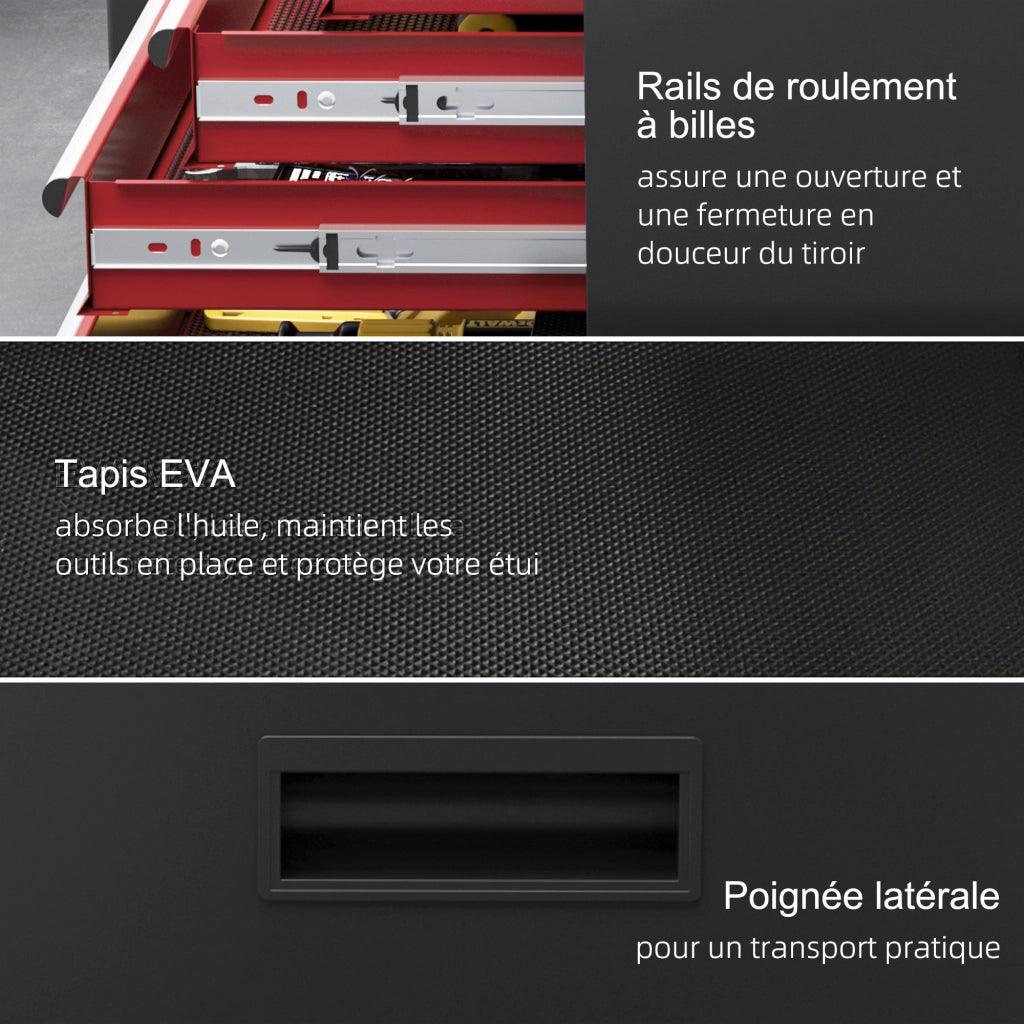 Armadio mobile con cassetti e serratura ¨C Minimal ¨C rosso